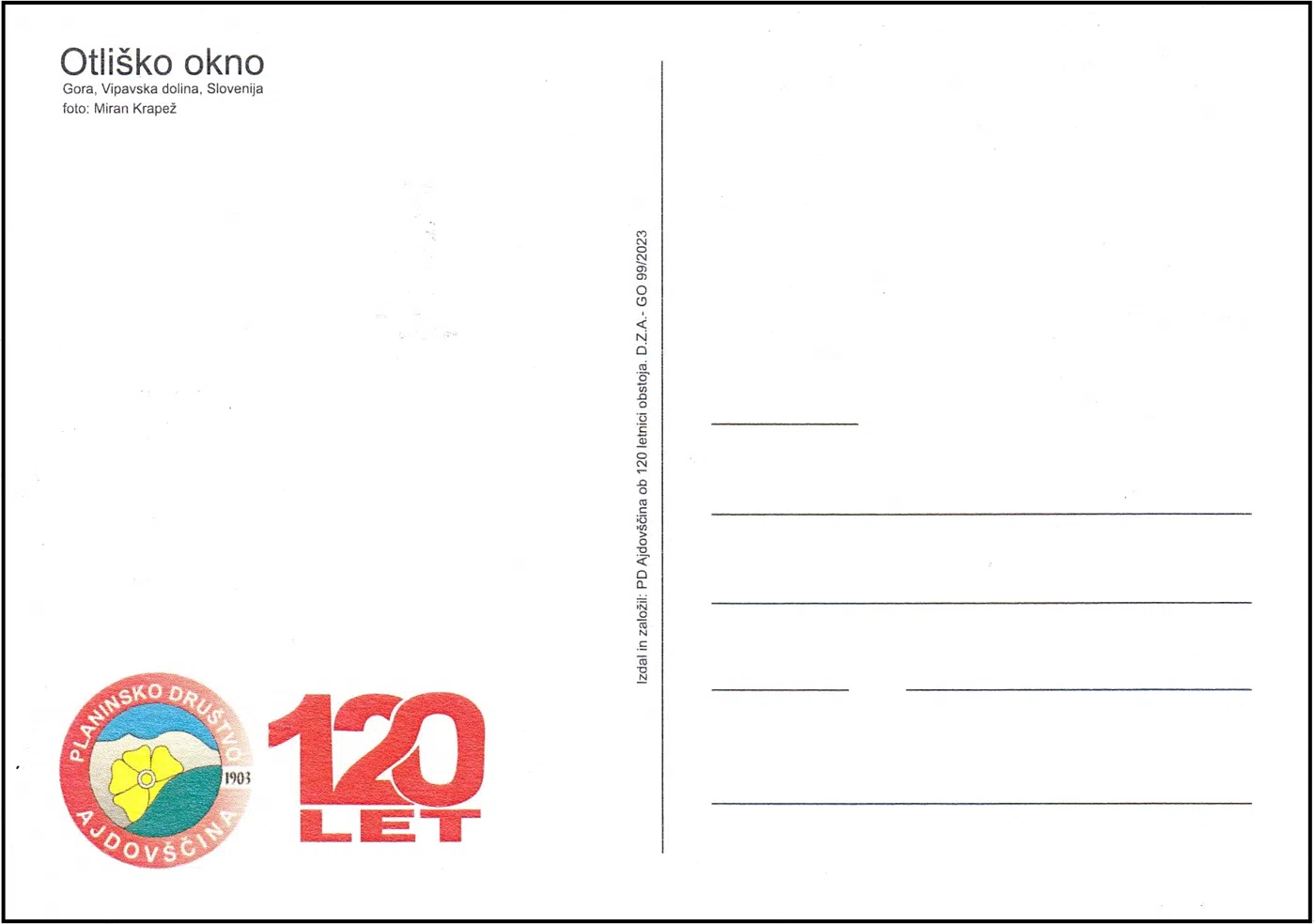 120 LET PD AJDOVŠČINA OTLIŠKO OKNO